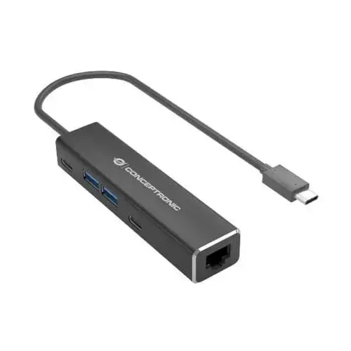 Conceptronic ABBY13B Adaptador USB Ethernet Gigabit USB 3.2 {Cinzento}