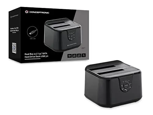 Conceptronic DONN12B SATA USB Type-C para Micro-USB Preto