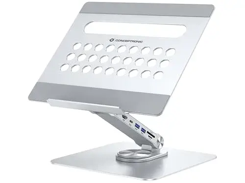 Conceptronic DONN27G Suporte para Notebook Alumínio Prateado