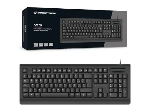 Conceptronic Kayne Teclado USB QWERTY Português Preto