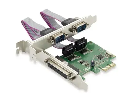 Conceptronic Placa PCI-E 1x Paralela + 2x Séries Verde