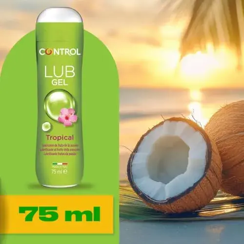 Control Gel Lubrificante 75ml Tropical Silicone com Aroma de Fruta