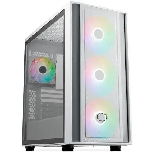 Cooler Master MB600-WGNN-S00 Caixas de PC Full Tower Branco RGB Temperado