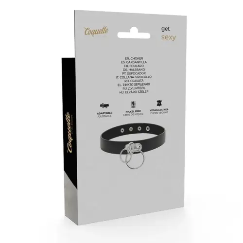 Coquette Chic Desire Garganta Artesanal Preto Ajustável