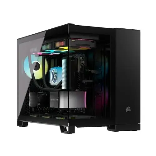 Corsair 2500X Micro-ATX Torre Preto Vidro Temperado
