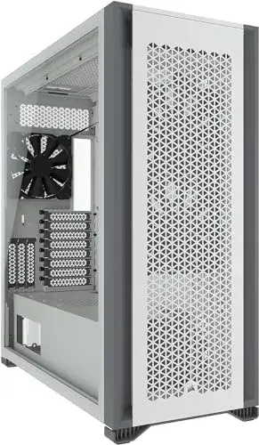 Corsair 7000D Airflow Full Tower Branco vidro temperado