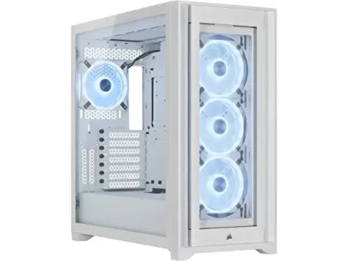 Corsair CC-9011233-WW Caixa de PC ATX Branco RGB Temperado