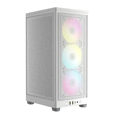 Corsair iCUE 2000D Mini-ITX PC Chassis branco airflow RGB