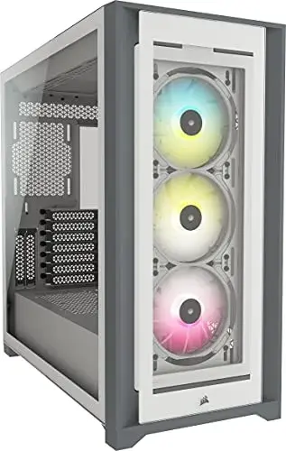 Corsair iCUE 5000X Atx RGB Vidro Temperado Branco