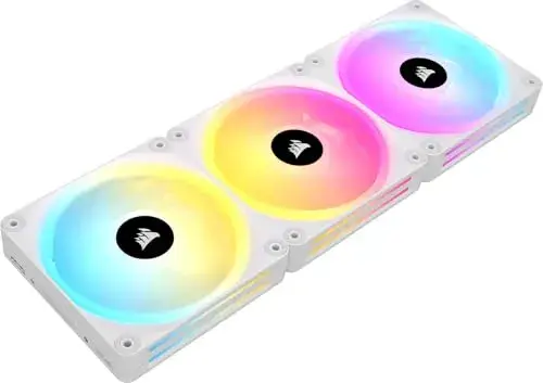 Corsair ventoinha para PC 120mm branca ICUE Link QX120 RGB PWM
