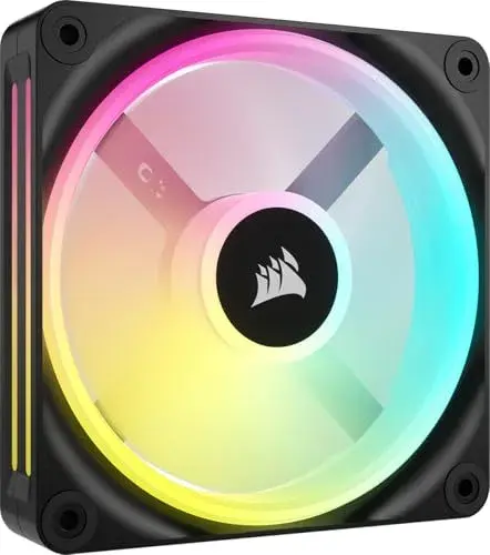 Corsair ventoinha para PC 120mm preto iCUE Link QX120 RGB
