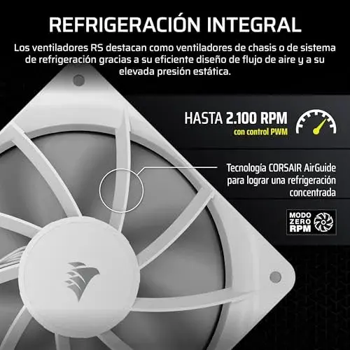 Corsair ventoinha para PC 120 mm branca PWM