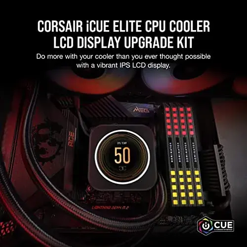 Corsair Water Cooling iCUE ELITE LCD Display Kit de Atualização de Refrigerador Preto
