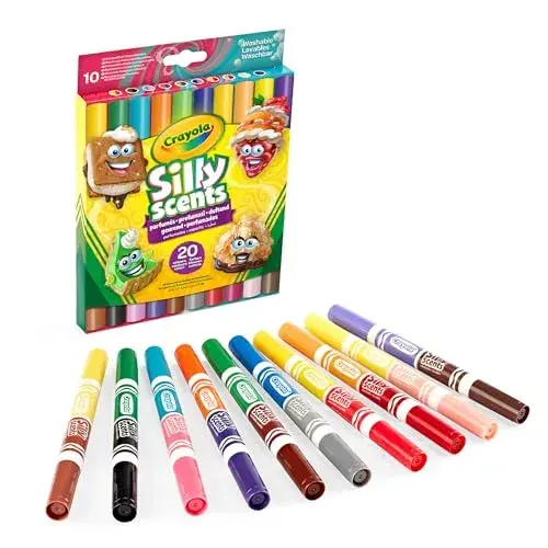 Crayola SillyScents 10 Unidades Marcadores Dupla-Ponta