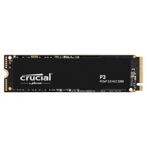 Crucial CT500P3SSD8 500GB NVMe PCIe Preto