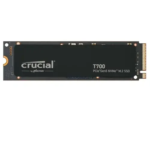 Crucial T700 4TB SSD NVMe PCIe Gen5 Preto