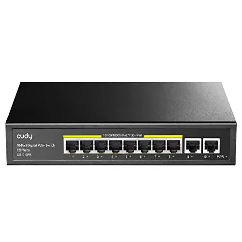 Cudy GS1010PE Switch Gigabit 10 Portas