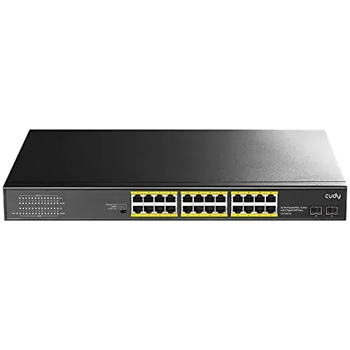 Cudy GS1028PS2 Switch Gigabit Ethernet 24 Portas Preto