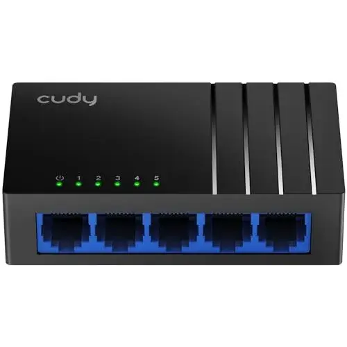 Cudy GS105D Switch Gigabit 5 Portas Preto
