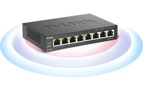 D-Link DGS-1008P Switch PoE 10/100/1000 Mbps 8 Portas