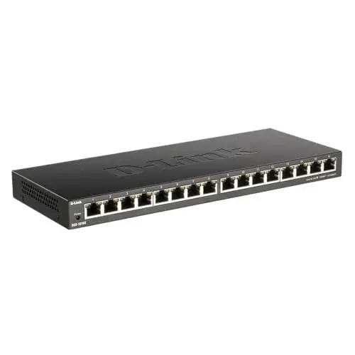 D-Link DGS-1016S Switch Gigabit 16 Portas Preto