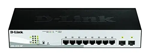 D-Link DGS-1210-10P Switch Gigabit 8 Portas Preto