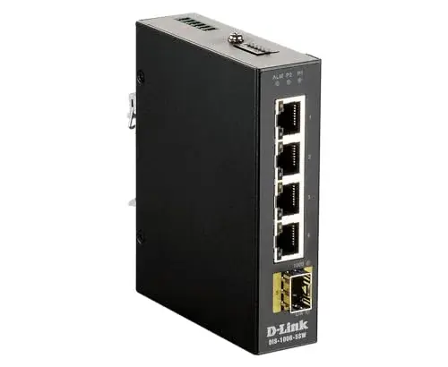 D-Link DIS-100G-5SW Switch Industrial Din-rail 4×10/100/10