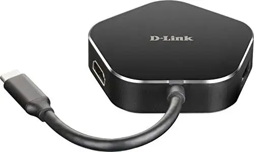 D-Link Hub USB-C com 2 portas USB 3.0, HDMI 4K e Carregamento 60W