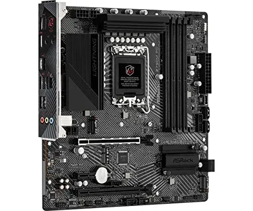 AsRock Z790M PG LIGHTNING/D4 Intel Z790 MicroATX Preto DDR4