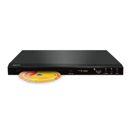 Denver DVH-1245 1080p DVD USB Preto