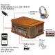 Denver MRD-51 Gira-Discos com Rádio Digital e Bluetooth