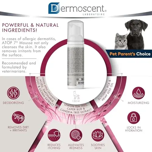 Dermoscent Atop 7 Mousse para pets 150ml