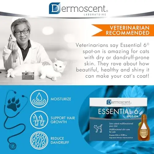 Dermoscent Essencial 6 Spot On Gato 4 Pipetas
