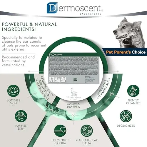 Dermoscent Pyo Oto Clean 10 Pipetas