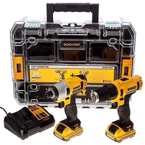 DeWALT Kit Aparafusador Impacto XR 10,8V 2 Baterias