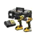 DeWALT Kit DCK2062L2T-QW Broca Percutor DCD709 e Parafuso Impacto 18V 3.0AH