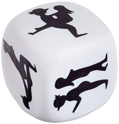 Diablo Picante Dado de Posturas Blanco Portátil