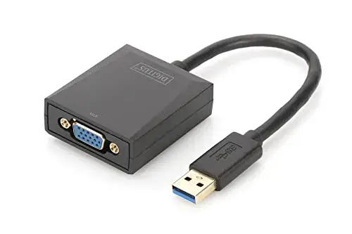 Digitus Adaptador USB 3.0 VGA 4,5cm Macho/Fêmea