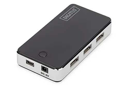 Digitus DA-70222 Hub USB 2.0 7-PORT Preto