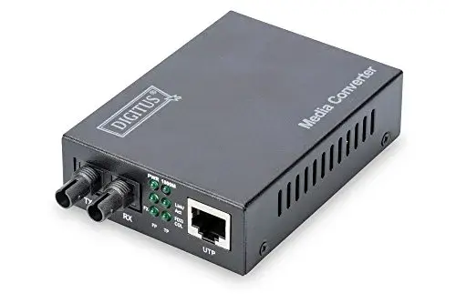 Digitus DN-82110-1 Media Converter Multimode ST/RJ45 Fiber Optic Connectivity