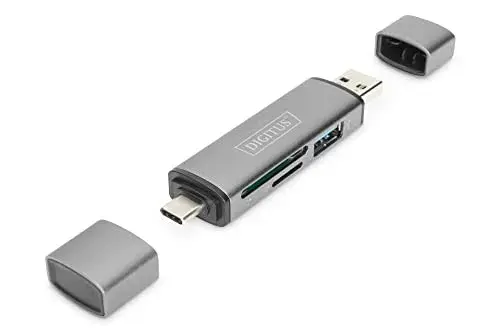 Digitus DA-70886 USB-C USB-A Leitor Cartões Dual