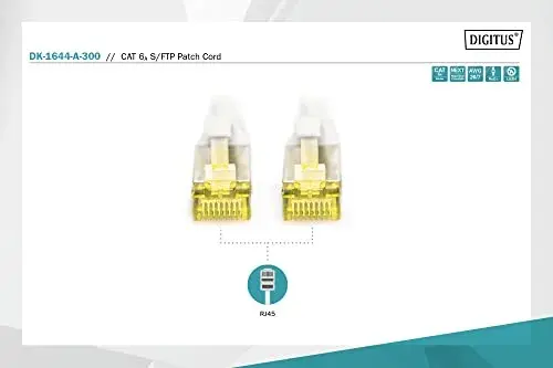 Digitus DK-1644-A-300 Cabo Ethernet CAT 6A 30m Cinza