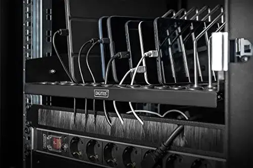 Digitus DN-97665 Prateleira para Rede com Carregador Preto