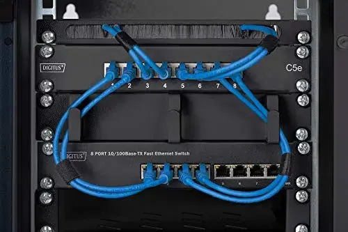 Digitus Prateleira Rack 1U Compatível com Armários de Rede Preto