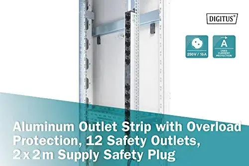 Digitus Regua Tomadas Elétricas Rack 12x DIN49