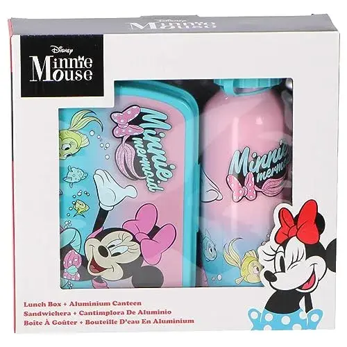 Disney Sanduicheira e Cantimplora Minnie Alumínio 500 ml