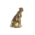 DKD Home Decor Figura Decorativa Leopardo Dourado 25,5x17x33 cm