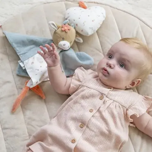 Doudou Nattou Mila Vaca Azul Claro 30cm