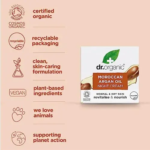 Dr. Organic Bio Aragão Creme de Noite Antioxidante 50ml