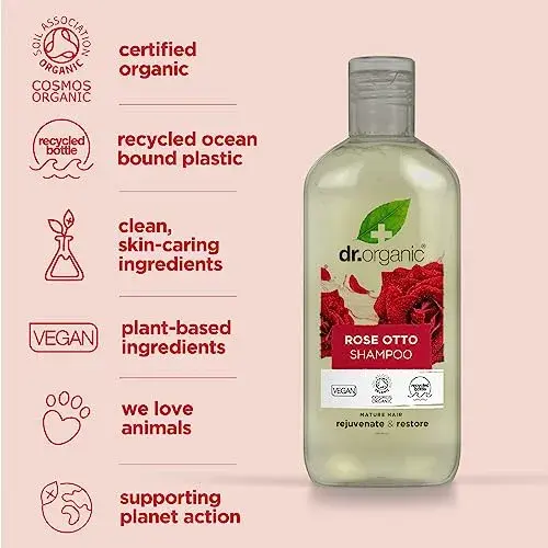Dr. Organic Bio Rosa Damascena Shampoo 265ml